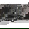 Mexen Velar L shower cabin sliding 100 x 80 cm, graphite, gold - 871-100-080-43-50