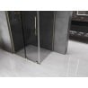 Mexen Velar L shower cabin sliding 100 x 80 cm, graphite, gold - 871-100-080-43-50
