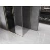 Mexen Velar L sliding shower enclosure 100 x 70 cm, graphite, gold - 871-100-070-43-50