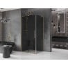 Mexen Velar L sliding shower cabin 120 x 90 cm, graphite, gold - 871-120-090-43-50