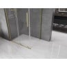 Mexen Velar L sliding shower enclosure 100 x 70 cm, transparent, brushed gold - 871-100-070-03-55