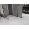 Mexen Velar L Sliding Shower Enclosure 110 x 75 cm, Transparent, Brushed Gold - 871-110-075-03-55