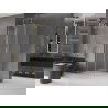 Mexen Velar L sliding shower cabin 120 x 120 cm, frost, brushed gold - 871-120-120-33-55