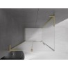 Mexen Velar L sliding shower cabin 100 x 120 cm, frosted, brushed gold - 871-100-120-33-55