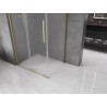 Mexen Velar L sliding shower cabin 100 x 120 cm, frosted, brushed gold - 871-100-120-33-55