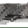 Mexen Velar L sliding shower enclosure 120 x 80 cm, frosted, brushed gold - 871-120-080-33-55