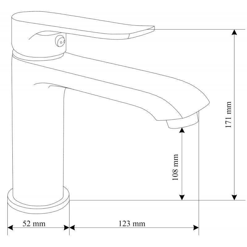 Mexen Pecos DF05 bathtub set, black - 72703DF05-70