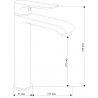 Mexen Pecos high basin tap, black - 72710-70