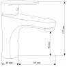 Mexen Kama DF05 black shower set - 72504DF05-70