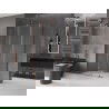 Mexen Velar L sliding shower cabin 100 x 80 cm, transparent, rose gold - 871-100-080-03-60