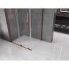 Mexen Velar L sliding shower cabin 100 x 80 cm, transparent, rose gold - 871-100-080-03-60