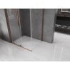 Mexen Velar L Sliding Shower Cabin 100 x 85 cm, Transparent, Rose Gold - 871-100-085-03-60