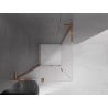 Mexen Velar L sliding shower cabin 120 x 120 cm, frost, rose gold - 871-120-120-33-60