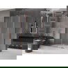 Mexen Velar L sliding shower cabin 90 x 85 cm, frosted, pink gold - 871-090-085-33-60