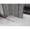 Mexen Velar L sliding shower enclosure 100 x 110 cm, frost, pink gold - 871-100-110-33-60