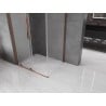 Mexen Velar L sliding shower cabin 120 x 85 cm, frost, rose gold - 871-120-085-33-60