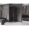Mexen Velar L sliding shower cabin 120 x 120 cm, graphite, rose gold - 871-120-120-43-60