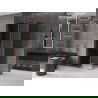 Mexen Velar L sliding shower cabin 100 x 80 cm, graphite, rose gold - 871-100-080-43-60