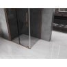 Mexen Velar L sliding shower cabin 100 x 80 cm, graphite, rose gold - 871-100-080-43-60