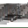 Mexen Velar L sliding shower cabin 100 x 100 cm, transparent, brushed copper - 871-100-100-03-65