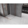 Mexen Velar L sliding shower cabin 100 x 100 cm, transparent, brushed copper - 871-100-100-03-65