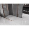 Mexen Velar L sliding shower enclosure 90 x 120 cm, transparent, brushed copper - 871-090-120-03-65