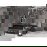 Mexen Velar L sliding shower enclosure 100 x 80 cm, transparent, brushed copper - 871-100-080-03-65