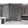 Mexen Velar L Sliding Shower Enclosure 120 x 120 cm, Transparent, Brushed Nickel - 871-120-120-03-97