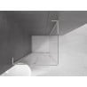 Mexen Velar L Sliding Shower Enclosure 120 x 120 cm, Transparent, Brushed Nickel - 871-120-120-03-97
