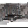 Mexen Velar L sliding shower enclosure 110 x 100 cm, transparent, brushed copper - 871-110-100-03-65