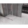 Mexen Velar L sliding shower cabin 120 x 80 cm, transparent, brushed copper - 871-120-080-03-65