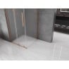 Mexen Velar L Sliding Shower Enclosure 90 x 90 cm, Frosted, Brushed Copper - 871-090-090-33-65