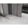 Mexen Velar L sliding shower cabin 100 x 80 cm, frosted, brushed copper - 871-100-080-33-65
