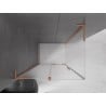 Mexen Velar L sliding shower enclosure 110 x 100 cm, frost, brushed copper - 871-110-100-33-65