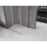Mexen Velar L sliding shower enclosure 110 x 120 cm, frost, brushed copper - 871-110-120-33-65