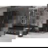 Mexen Velar L sliding shower cabin 110 x 110 cm, graphite, brushed copper - 871-110-110-43-65