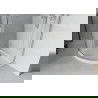 Mexen Rio Semi-Circular Shower Cabin 90 x 90 cm, Frosted, Chrome + Flat Tray, White - 863-090-090-01-30-4110