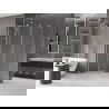 Mexen Velar L sliding shower cabin 110 x 100 cm, transparent, brushed nickel - 871-110-100-03-97