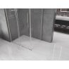 Mexen Velar L sliding shower enclosure 110 x 90 cm, transparent, brushed nickel - 871-110-090-03-97