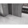 Mexen Velar L sliding shower enclosure 110 x 90 cm, transparent, brushed nickel - 871-110-090-03-97