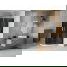 Mexen Rio corner shower 90 x 90 cm, graphite, chrome + Flat tray, white - 863-090-090-01-40-4110
