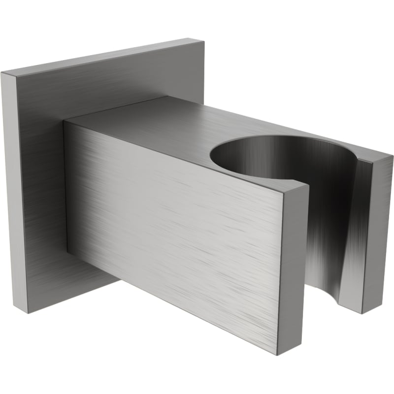 Mexen Cube shower holder, brushed gun gray - 79350-66