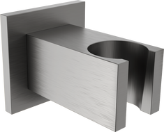 Mexen Cube shower holder, brushed gun gray - 79350-66
