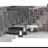 Mexen Velar L sliding shower cabin 120 x 120 cm, frost, brushed nickel - 871-120-120-33-97