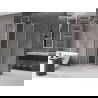 Mexen Velar L sliding shower cabin 110 x 110 cm, frosted, brushed nickel - 871-110-110-33-97