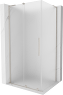 Mexen Velar L sliding shower cabin 110 x 90 cm, frost, brushed nickel - 871-110-090-33-97