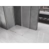 Mexen Velar L 110 x 90 cm Sliding Shower Enclosure, Frosted, Brushed Nickel - 871-110-090-33-97