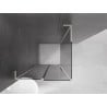 Mexen Velar L sliding shower enclosure 120 x 120 cm, graphite, brushed nickel - 871-120-120-43-97