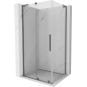 Mexen Velar L sliding shower cabin 110 x 85 cm, transparent, gun metal - 871-110-085-03-95