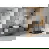 Mexen Rio Shower Cabin Semi-Circular 90 x 90 cm, Transparent, Black + Flat Tray, Black - 863-090-090-70-00-4170B